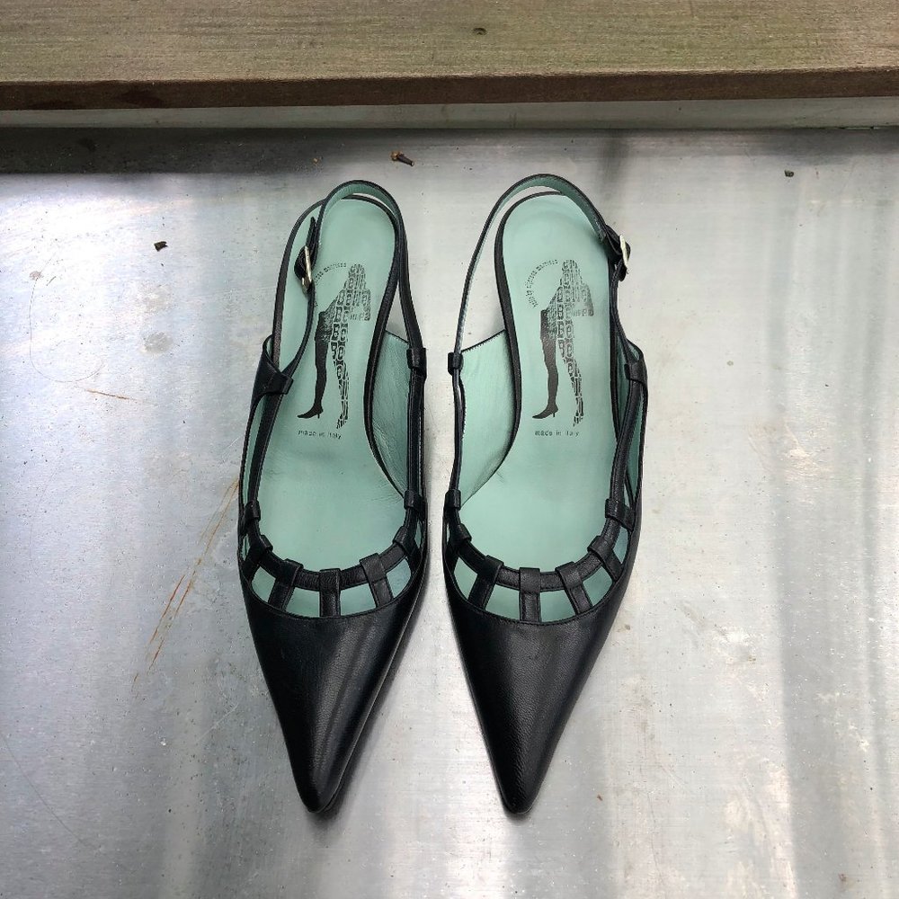 Sigerson Morrison Slingback Leather Shoes Pointed